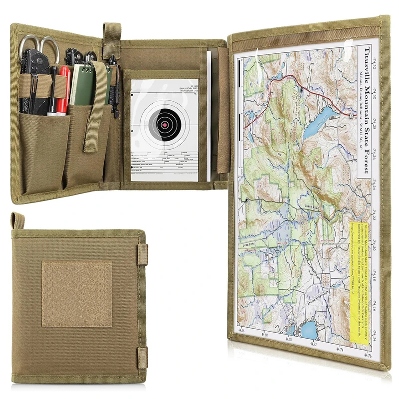 Outdoor Hunting Maps - Borsa Tattica Porta Mappa, Custodia Pieghevole