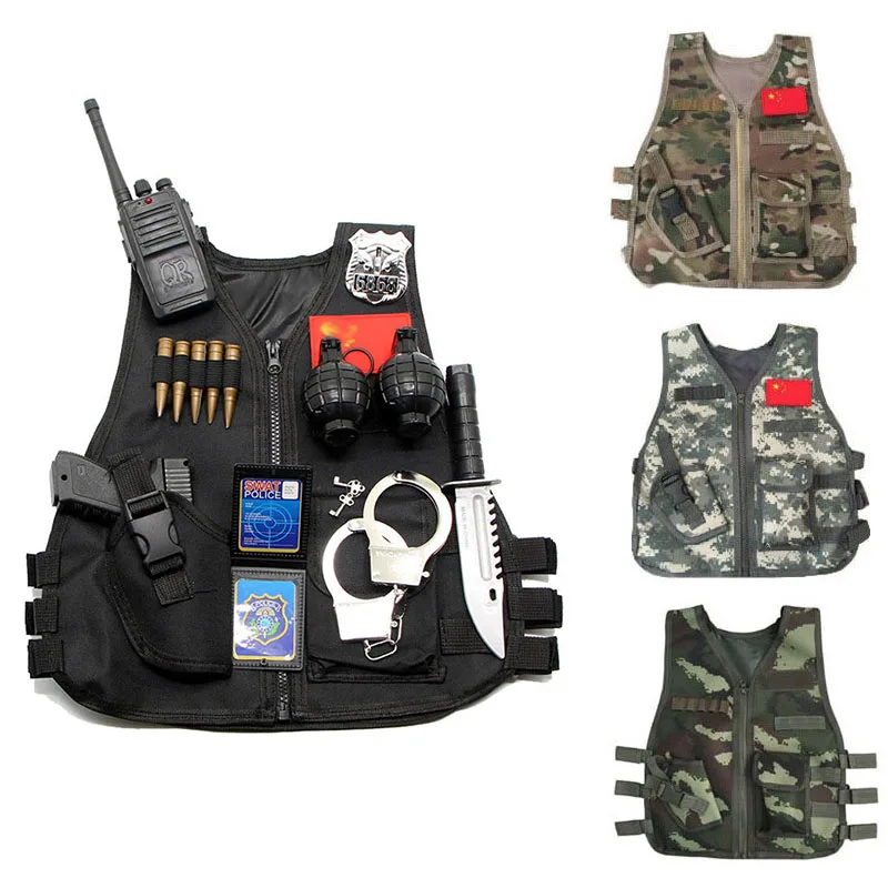 Hunting Outdoor Boys - Gilet per bambini all'aperto Tattico Ragazzo