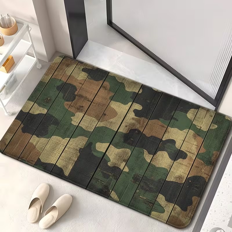 Hunting Outdoor Rug - Tappeto d'ingresso mimetico militare con motivo