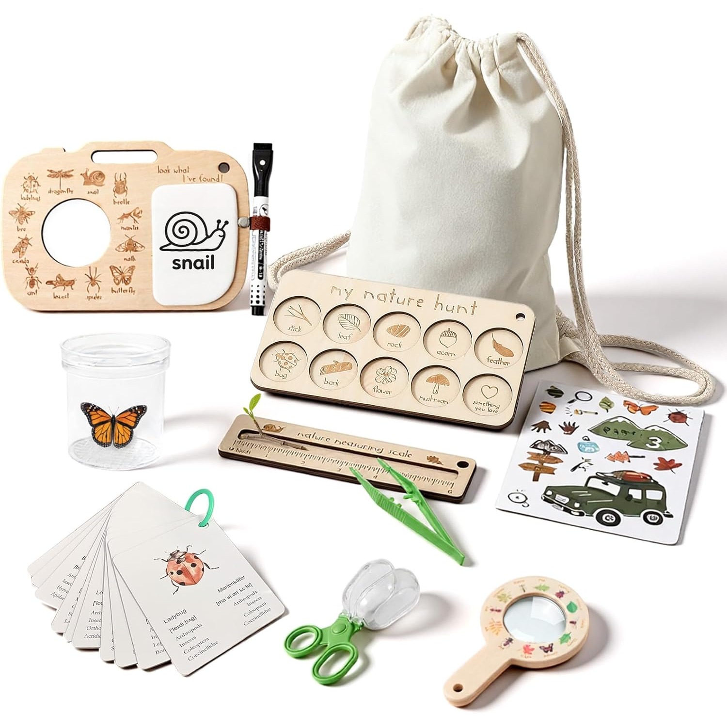 Hunting Outdoor Boys - Kit Cacciatore di Insetti per Bambini