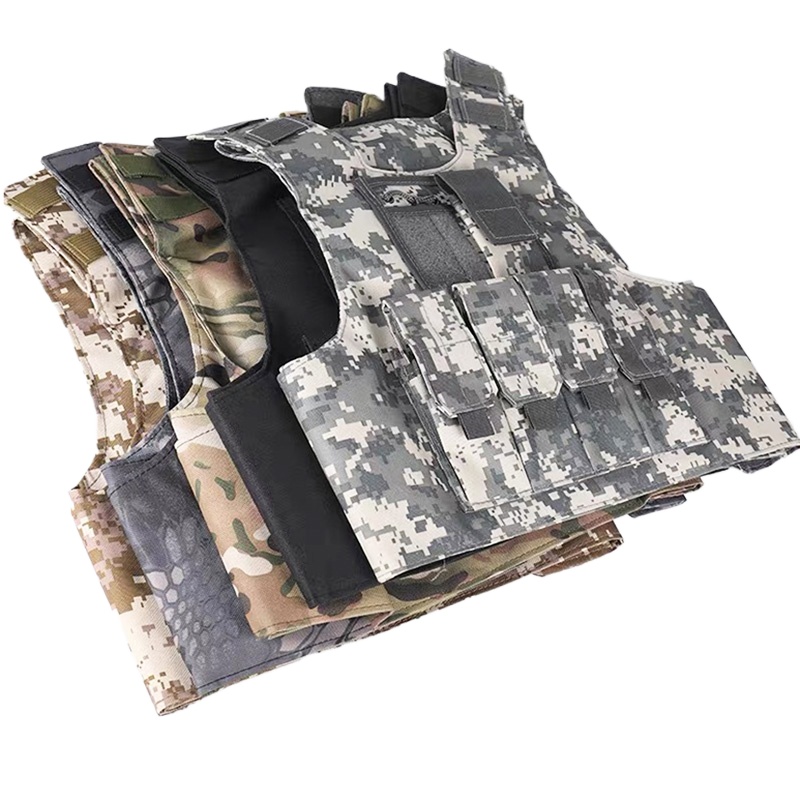 Hunting Outdoor Boys - Gilet tattico per bambini, mimetico, antiproiettile,