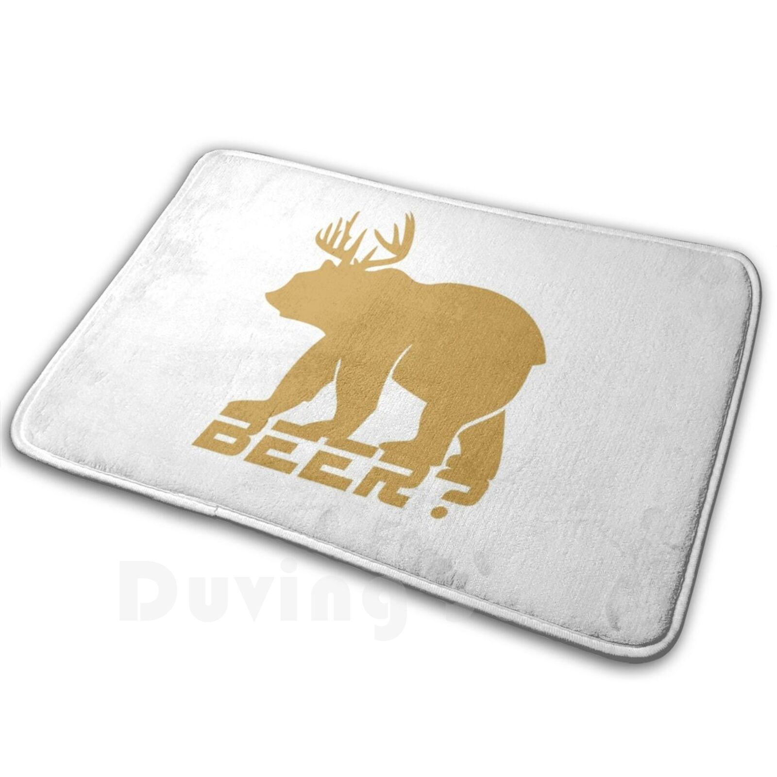 Hunting Outdoor Rug - Orso Birra Tappeto Tappetino Tappeto Cuscino