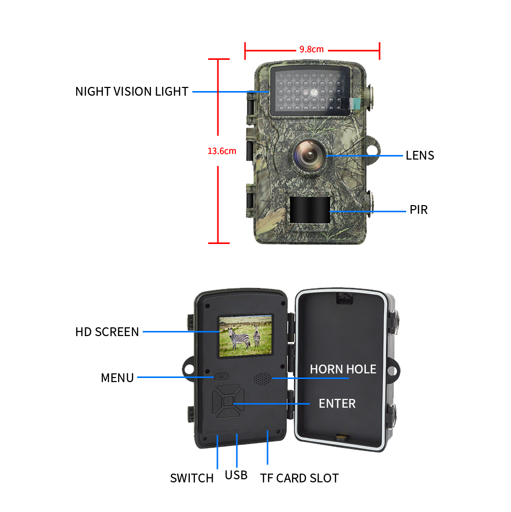 Fotocamera da Sentiero 12MP 10 - Trail Camera Infrared recensione e prezzo