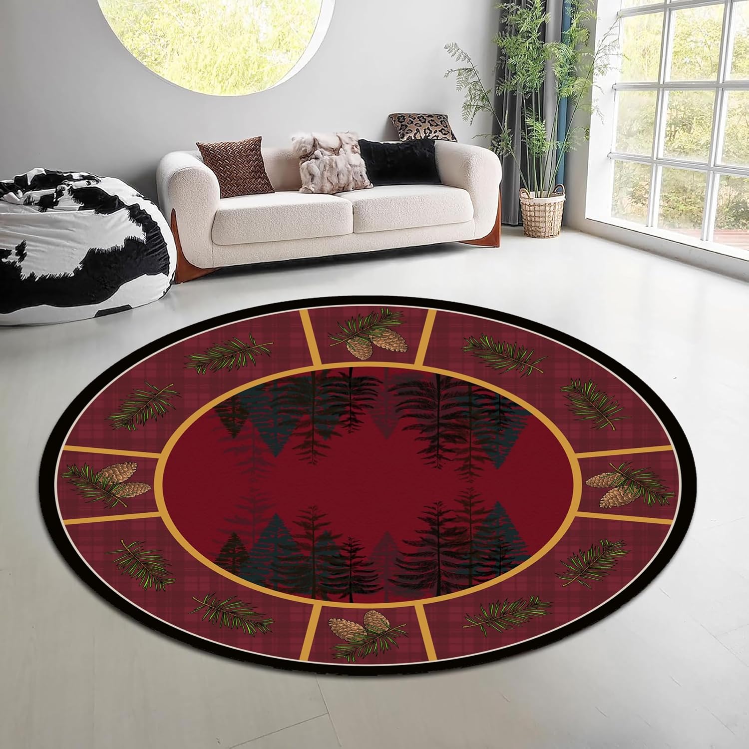 Tappeto Rotondo Vintage con Mo - Hunting Outdoor Rug recensione e prezzo